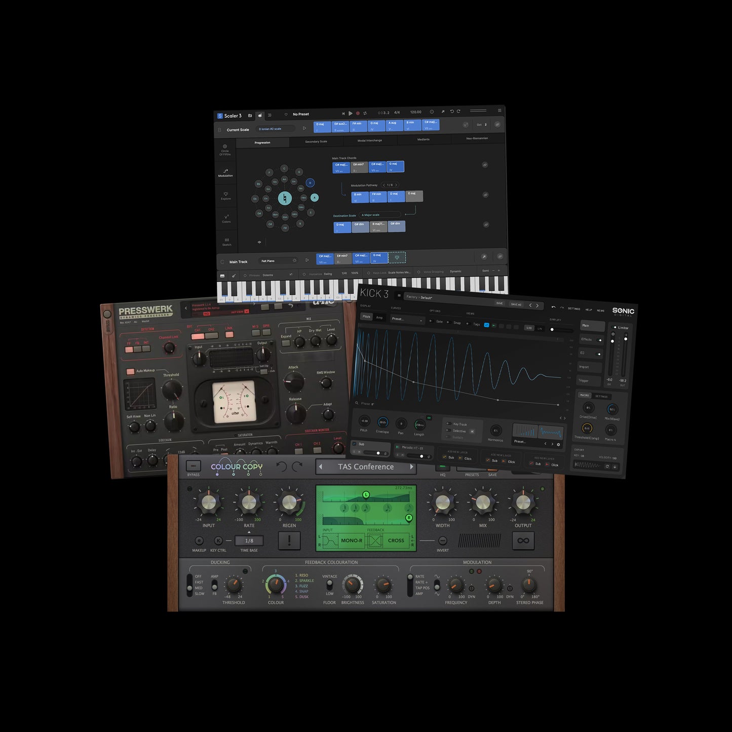 COLOUR COPY + SCALER 3 + KICK 3 + PRESSWERK (Mac and Windows)