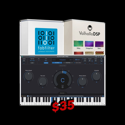AUTOTUNE PRO + FABFILTER + VALHALLA DSP (Mac and Windows)