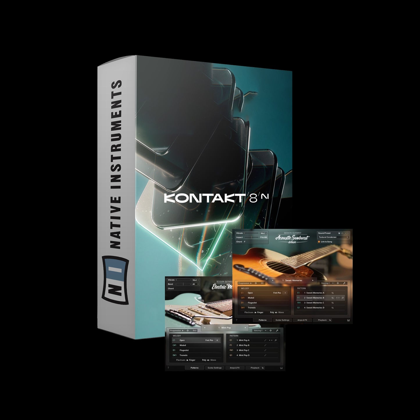 KONTAKT 8 + FREE ELECTRIC MINT & ACOUSTIC SUNBURST (Mac and Windows)