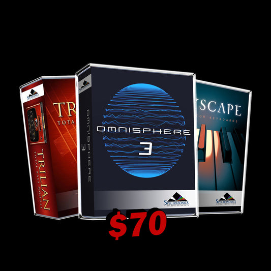 SPECTRASONICS OMNISPHERE 3 + KEYSCAPE 1.5 + TRILIAN 1.6 (Mac and Windows)