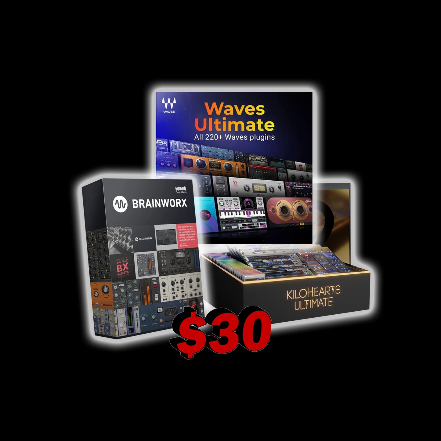 WAVES + KILOHEARTS + BRAINWORX (Mac and Windows)